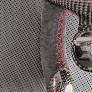 Volante Sportivo Personalizzato in Pelle e Fibra di Carbonio per <span class=keywords><strong>Alfa</strong></span> <span class=keywords><strong>Romeo</strong></span> Stelvio Giulia, Fondo Piatto, Display LED RPM, 3 Razze, Impugnatura da 45mm - Product Image 3