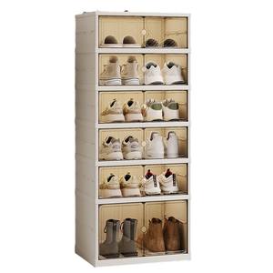 Organizador de Sapatos Dobrável de 9 Camadas, Fácil de Instalar, Armário de Sapatos de Plástico em Uma Peça, Organizador de Sapatos de Plástico com Logotipo Personalizado - Product Image 5
