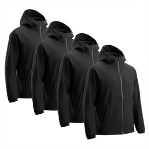 Veste softshell respirante et imperméable pour homme, chaude et résistante à l'eau, pour activités de plein air, fermeture éclair, coupe-vent, veste de sport active - Product Image 3