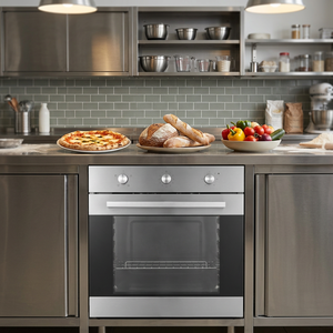 Forno Elettrico <span class=keywords><strong>a</strong></span> <span class=keywords><strong>Incasso</strong></span> Singolo in Acciaio Inox con Convezione, Forno da Parete Singolo 60cm - Product Image 1