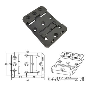 Pince de fixation universelle en nylon de type U pour <span class=keywords><strong>montage</strong></span> sur rail DIN 35 mm pour <span class=keywords><strong>montage</strong></span> de relais - Product Image 3