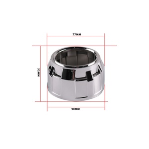 Sanvi Auto <b>Light</b> <b>Accessory</b> 2.5 Inch Xenon Projector Lens Cover Shrouds for HID Xenon Universal Fit Automotive Conversion Kits - Product Image 3