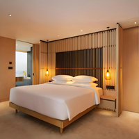 Ensemble de meubles de chambre d'hôtel neufs, meubles de luxe, ensemble complet de meubles de chambre d'hôtel avec matelas et table basse