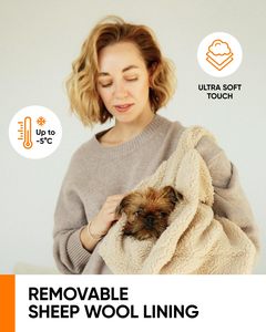 Sac de transport pour animaux de compagnie, grande capacité, épais et portable, pour chiens, adapté aux voyages en voiture, design bandoulière, idéal pour les sorties en plein air - Product Image 6