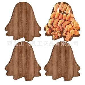 Halloween Acacia Wood Serving <b>Tray</b> 34cm Festive Party <b>Snack</b> Platter Residential Use - Product Image 3