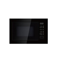 Four à micro-ondes encastrable en acier inoxydable de 25 L avec commande par bouton mécanique, classe A+ en termes d'efficacité énergétique, certifié CE