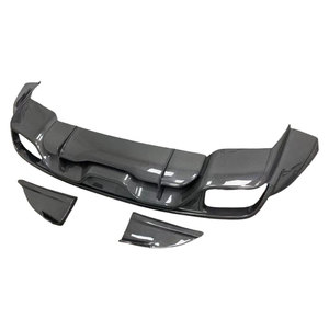 Séparateur de diffuseur de pare-chocs arrière en Fiber de carbone de Style normal pour porsche <span class=keywords><strong>Cayenne</strong></span> 18-23 <span class=keywords><strong>Suv</strong></span> et coupé - Product Image 1