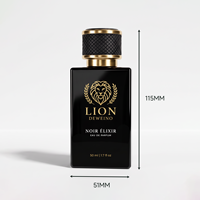Vente en gros de flacons de parfum de luxe 30ml 50ml 100ml, flacon de parfum noir mat de luxe, flacon de parfum vide avec boîte