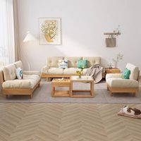 Canapé en bois massif au design moderne et luxueux, mobilier de salon, style nordique, chaise en bois massif, canapés nordiques