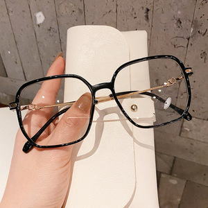 Montures de lunettes de vue irrégulières pleine monture D Brand, verres PC anti-UV et anti-lumière bleue, unisexe, forme quadrilatère T5-20051 - Product Image 1