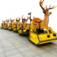 Train électrique sans rails Deer-Rider Model Christmas, train touristique à piles