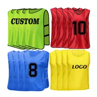 Personalised Football Soccer Training Vest Top Quality Custom Mesh Sports  Bibs