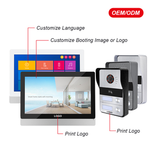 Chất lượng cao 9 ''IPS màn hình video Cửa Điện thoại 2-có dây thông minh intercom chuông cửa máy ảnh với khả năng hiển thị cao Dễ dàng cài đặt - Product Image 6