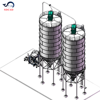 Système de transport pneumatique en phase dense et en phase diluée pour l'alimentation des silos de ciment en sacs de 5 à 50 t/h