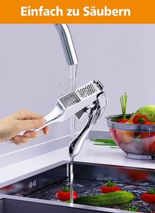 Presse-ail en métal 2025 en acier inoxydable durable 2 en 1 coupe-ail avec poignée <span class=keywords><strong>ergonomique</strong></span> antidérapante presse-ail et gingembre - Product Image 6