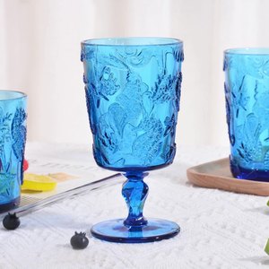 Thiết Kế Mới Đại Dương Phong Cách Cá Ngựa Nổi Màu Xanh Màu Nước Trái Cây Sữa Nước Highball Glass Uống Kính Cup - Product Image 2