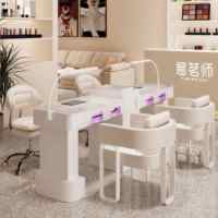 Ensemble de meubles de manucure fournisseur de table à ongles pour grands tiroirs armoire de station à ongles de table de lampe de gel de manucure