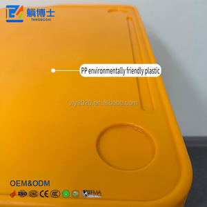 Bureau d'école préscolaire international personnalisable, bureau en <span class=keywords><strong>plastique</strong></span> à piétement unique avec tiroir de grande capacité - Product Image 4