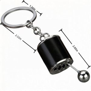 Custom LOGO Metal Can Be Pushed Car Shifter Gear Gearbox Keychain for Creative Fidget Toy Decorative Accessory Pendant Gift - Product Image 2