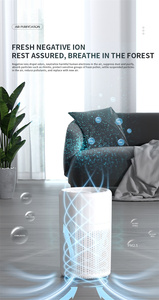 Purificateur d'air intelligent portable avec filtre HEPA pour la maison et la chambre, prix de gros, purificateur domestique en plastique - Product Image 4