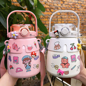 Dual-Drink Thermos Cup 316 Stainless Steel Large Capacity With Straw For Children Back To School - Product Image 3