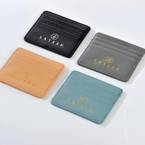Popular tarjetero y billetera impermeable de PU/cuero para tarjetas de crédito y de visita, sin cierre, estilo LATEEN - Product Image 2