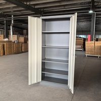 Armoire de classement en acier durable et verrouillable avec étagères réglables, armoire de rangement de bureau démontable pour le lieu de travail