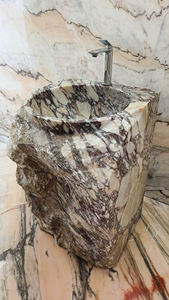 <span class=keywords><strong>Lavabo</strong></span> en marbre Calacatta Purple Rock, <span class=keywords><strong>lavabo</strong></span> <span class=keywords><strong>de</strong></span> <span class=keywords><strong>salle</strong></span> <span class=keywords><strong>de</strong></span> <span class=keywords><strong>bain</strong></span> en marbre naturel Viola Purples, lavabos en marbre <span class=keywords><strong>de</strong></span> luxe - Product Image 5