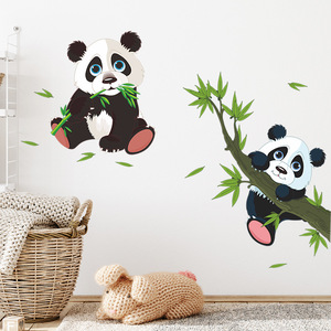 Autocollants <span class=keywords><strong>muraux</strong></span> <span class=keywords><strong>panda</strong></span> auto-adhésifs, décorations pour chambre de bébé, nouvelle collection - Product Image 3