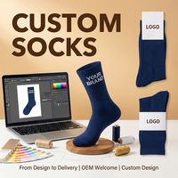 Chaussettes de sport en coton personnalisées pour la course à pied, tricotées sur mesure, avec logo OEM