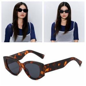 Lunettes de soleil œil de chat, monture intégrale, UV400, style rétro, unisexe, protection solaire, mode adulte - Product Image 3