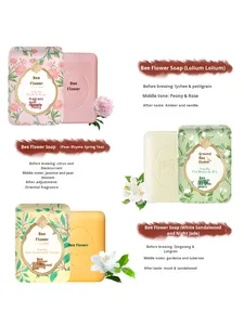 Qualité supérieure Solide Visage Corps Savon Aux Herbes Poire Rime Printemps Thé Parfum Bar Style avec Bois De Santal Blanc <span class=keywords><strong>Soir</strong></span>ée Jade Roselle - Product Image 4
