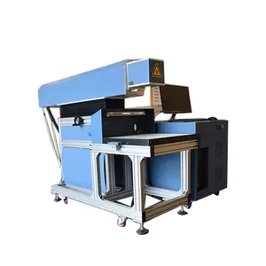 100W Large Format 3D Dynamic Focusing Co2 Galvo Laser Marking Machine with big working size 600*600mm