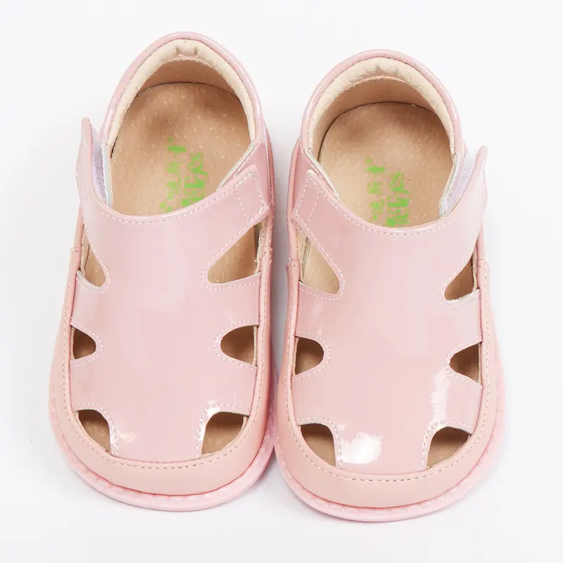 TipsieToes manufacturer stock low price real leather super soft stylish school casual flat sandal for little boy girl kids teen