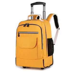 Üreticileri doğrudan satış okul çantası haddeleme tekerlekli arabası çantası moda okul sırt çantası ile tekerlekler bagaj seyahat