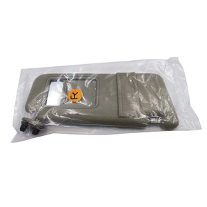 Toyota Camry Sun Visor Vanity <b>Mirror</b> 2006-2011 Driver Passenger Side <b>Rectangular</b> Off White Gray Plastic Durable - Product Image 4