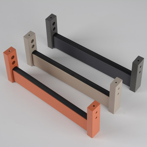 Aluminum Alloy High-Grade Silent Anti-Slip Closet Hanging Rod Detachable Wall Mount Single Damper Track Flange Base Clothes - Product Image 6