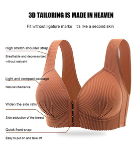 Reggiseno da <span class=keywords><strong>Allattamento</strong></span> Elegante con Chiusura Posteriore, Traspirante, Senza Ferretto, in Nylon, Comodo e Elastico per Donne in Gravidanza - Product Image 2