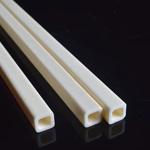 99.5% tubo quadrato dell'allumina di al2 o3 tubo rettangolare dentato dell'elettrodo ceramico dell'ossido di alluminio per il trattamento della Corona - Product Image 2
