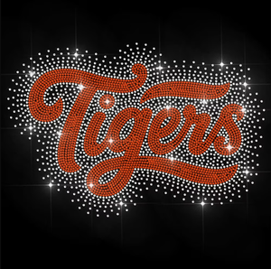 Aprise-Tête de Tigre hot fix strass transfert de chaleur fer sur motif conceptions - Product Image 5