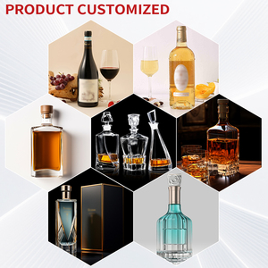 Bouteilles à liqueur en verre OLATEC, design personnalisé <span class=keywords><strong>de</strong></span> luxe, contenants pour spiritueux, whisky, vodka, <span class=keywords><strong>gin</strong></span> et boissons alcoolisées haut <span class=keywords><strong>de</strong></span> gamme - Product Image 5