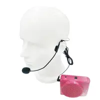 Microfone colorido para professor, headset profissional na cor preta