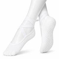 Chaussettes de yoga antidérapantes et respirantes pour femmes, chaussettes professionnelles de Pilates et de barre, chaussettes de ballet avec logo personnalisé