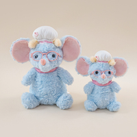 Peluche Mignonne Souris de Boulangerie Parfumée, Jouet en Peluche Souple Chef en Lunettes pour Commandes en Gros aux Magasins de Cadeaux