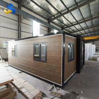 Maison conteneur extensible de luxe moderne 20FT 40FT en acier galvanisé, villa préfabriquée avec salle de bain, cuisine et chambre