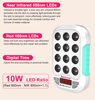 Appareil de luminothérapie LED rouge Bonliter, nouveau modèle mini pour usage domestique, 60W, 660nm 850nm, câble d'alimentation, luminothérapie LED infrarouge proche