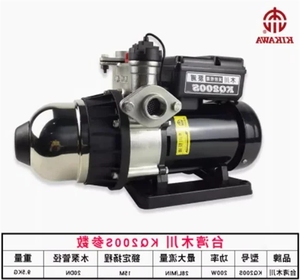 ปั๊มน้ำเพิ่มแรงดัน <span class=keywords><strong>KIKAWA</strong></span> รุ่น <span class=keywords><strong>KQ400</strong></span> 800/200 V N S แบบน้ำร้อนน้ำเย็น - Product Image 3