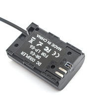 Batterie factice décodée LP-E6 DR-E6 avec coupleur CC + plaque de montage V-Mount pour Canon EOSR EOS 5D Mark IV III II 5D4 5DS 5DS R 6D 7D 7D Mark 2
