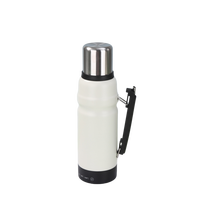 Bouilloire électrique portable en acier inoxydable à double paroi E-Termos, thermos électrique pour les voyages avec 3 réglages de température