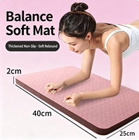 Tapis de yoga en caoutchouc naturel 5 mm d'épaisseur, antidérapant, imperméable, pour fitness et exercices, avec lignes gravées au laser